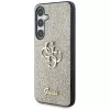 Guess Fixed Glitter Big 4G Metal Logo Back Cover für Samsung Galaxy S25 - Gold