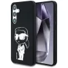 Karl Lagerfeld Silicone Graffiti Ikonik Printed Logo MagSafe Case für Samsung Galaxy S25 Schwarz