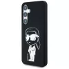 Karl Lagerfeld Silicone Graffiti Ikonik Printed Logo MagSafe Case für Samsung Galaxy S25 Schwarz