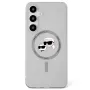 Karl Lagerfeld Button Karl & Choupette Heads Printed Logo MagSafe Case Samsung Galaxy S25 Plus Black