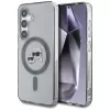 Karl Lagerfeld Button Karl & Choupette Heads Printed Logo MagSafe Case Samsung Galaxy S25 Plus Black