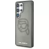 Karl Lagerfeld Rhinestones Karl Head Logo Case für Samsung Galaxy S25 Ultra Schwarz