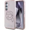 Karl Lagerfeld Rhinestones Karl Head Logo Case für Samsung Galaxy S25 (Pink)
