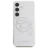 Karl Lagerfeld Rhinestones Karl Head Logo Case für Samsung Galaxy S25 (Transparent)