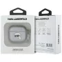 Karl Lagerfeld Monogram Karl Head Case für AirPods 4 (Silber)