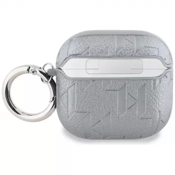 Karl Lagerfeld Monogram Karl Head Case für AirPods 4 (Silber)