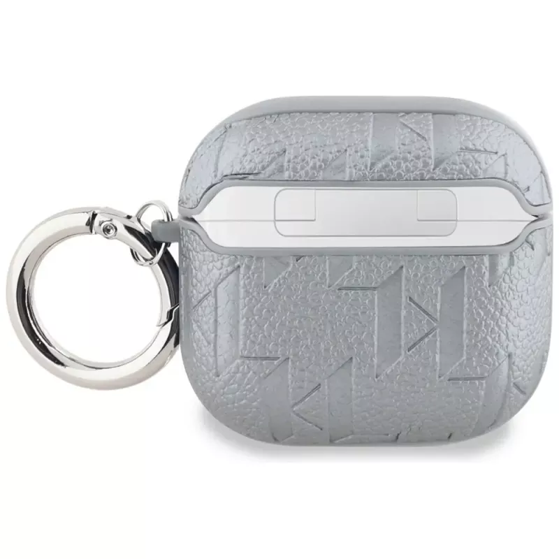 Karl Lagerfeld Monogram Karl Head Case für AirPods 4 (Silber)