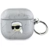 Karl Lagerfeld Monogram Karl Head Case für AirPods 4 (Silber)