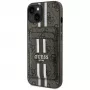 Guess 4G Stripes Wallet Case mit Magsafe für iPhone 15 Braun