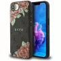 Guess 4G Flowers Print MagSafe Case für iPhone 16e / 17e Schwarz