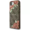 Guess 4G Flowers Print MagSafe Case für iPhone 16e / 17e Braun