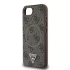 Guess 4G Ring Triangle Logo MagSafe Case für iPhone 16e (Braun)