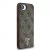 Guess 4G Ring Triangle Logo MagSafe Case für iPhone 16e (Braun)