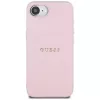 Guess Grained Ring MagSafe Case für Apple iPhone 16e (Pink)