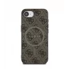 Guess 4G Ring Classic Logo MagSafe Case für Apple iPhone 16e (Braun)