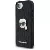 Karl Lagerfeld Monogram Karl Head Pin Case für iPhone 16e / 17e, Schwarz