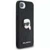 Karl Lagerfeld Monogram Karl Head Pin Case für iPhone 16e / 17e, Schwarz