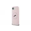 Karl Lagerfeld Silicone Karl & Choupette Heads MagSafe Case für iPhone 16e / 17e Pink