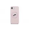 Karl Lagerfeld Silicone Karl & Choupette Heads MagSafe Case für iPhone 16e / 17e Pink