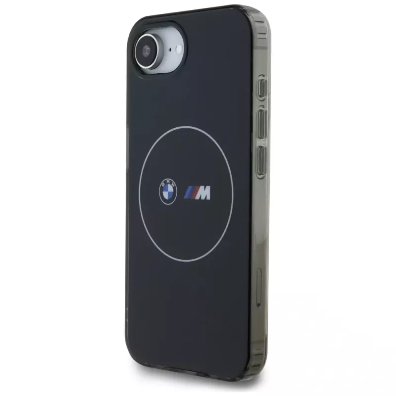 BMW IML Metal White Circle MagSafe Case für iPhone 16e / 17e Schwarz