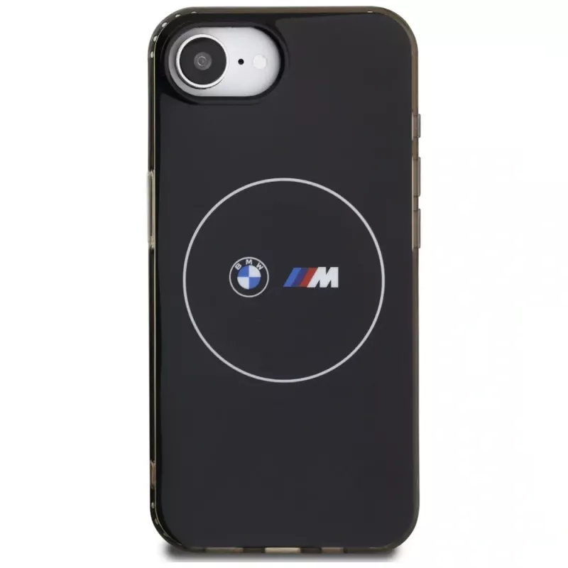 BMW IML Metal White Circle MagSafe Case für iPhone 16e / 17e Schwarz