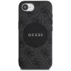 Guess 4G Circle Classic Logo MagSafe Case für iPhone 16e - Schwarz