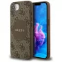 Guess 4G Circle Classic Logo MagSafe Case für iPhone 16e (Braun)