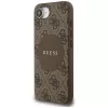 Guess 4G Circle Classic Logo MagSafe Case für iPhone 16e (Braun)