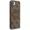 Guess 4G Circle Classic Logo MagSafe Case für iPhone 16e (Braun)
