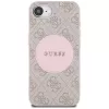 Guess 4G Circle Classic Logo MagSafe Case für iPhone 16e - Pink