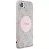 Guess 4G Circle Classic Logo MagSafe Case für iPhone 16e - Pink