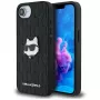 KARL LAGERFELD Monogram Choupette Head Pin Case für iPhone 16e / 17e Schwarz