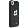 KARL LAGERFELD Monogram Choupette Head Pin Case für iPhone 16e / 17e Schwarz