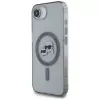 KARL LAGERFELD IML Metal Karl & Choupette Heads MagSafe Case für iPhone 16e / 17e, Schwarz