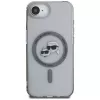 KARL LAGERFELD IML Metal Karl & Choupette Heads MagSafe Case für iPhone 16e / 17e, Schwarz