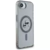 KARL LAGERFELD IML Metal Karl & Choupette Heads MagSafe Case für iPhone 16e / 17e, Schwarz