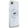KARL LAGERFELD IML Metal Choupette Head MagSafe Case für iPhone 16e / 17e Weiß