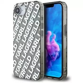 KARL LAGERFELD IML Repeat Logo Case für Apple iPhone 16e / 17e - Silber