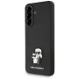 Karl Lagerfeld Saffiano K&C Metal Logo Case für Samsung Galaxy A56 5G, Schwarz