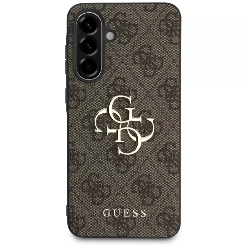 Guess Big 4G Logo Classic Logo Case für Samsung Galaxy A56 5G (Braun)