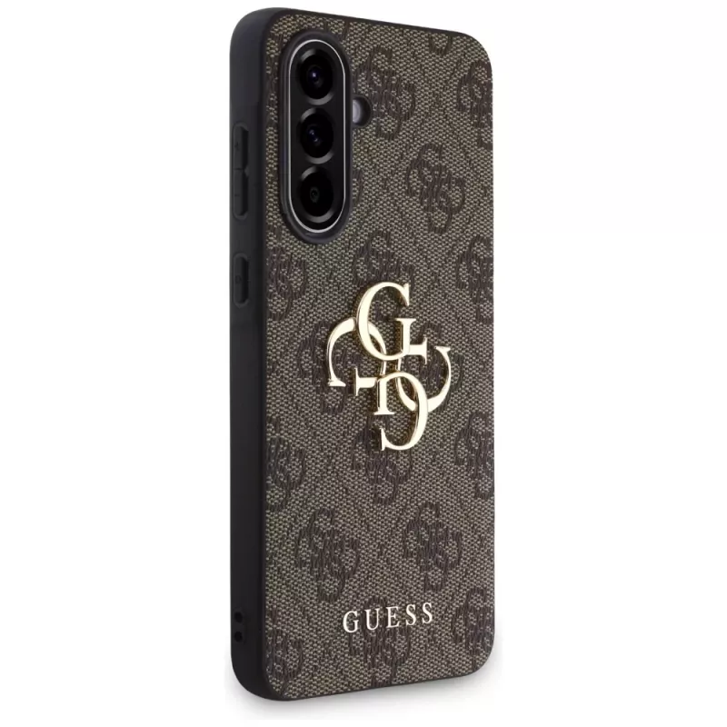 Guess Big 4G Logo Classic Logo Case für Samsung Galaxy A56 5G (Braun)