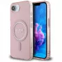 Guess IML Glitter Circle MagSafe Case für iPhone 16e (Pink)