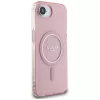 Guess IML Glitter Circle MagSafe Case für iPhone 16e (Pink)