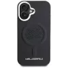 Karl Lagerfeld Initial & Metal Logo MagSafe Case für Apple iPhone 16, Schwarz