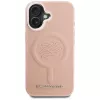 Karl Lagerfeld Initial & Metal Logo MagSafe Case für iPhone 16 Pink