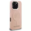 KARL LAGERFELD Initial & Metal Logo MagSafe Case für iPhone 16 Pro Max Pink
