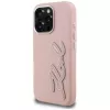 KARL LAGERFELD FW Grained Signature Logo Case für iPhone 16 Pro Max Pink
