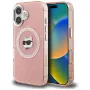 Karl Lagerfeld IML Choupette Head Logo MagSafe Case für Apple iPhone 16, Pink