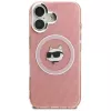 Karl Lagerfeld IML Choupette Head Logo MagSafe Case für Apple iPhone 16, Pink