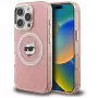 Karl Lagerfeld IML Choupette Head Logo MagSafe Case für Apple iPhone 16 Pro Max, Pink